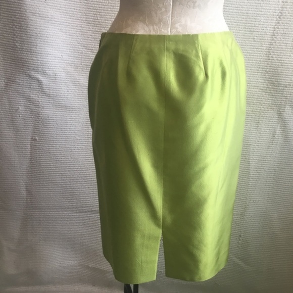 Dana Buchman 100% Raw Silk Pencil Midi Skirt - Picture 4 of 8